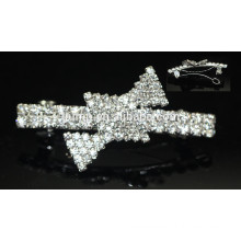 Custom Bow Glitter Rhinestone Hairgrip Crystal Barrette Headwear